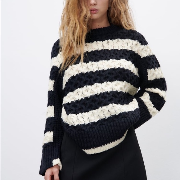 🌟Zara cable knit sweater - Picture 5 of 12